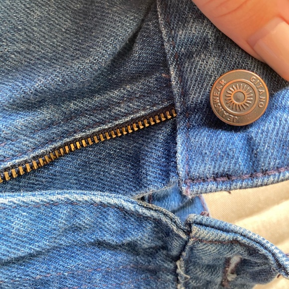 Bleach Tie Dye High Waisted Denim Shorts 💙 - Picture 2 of 4